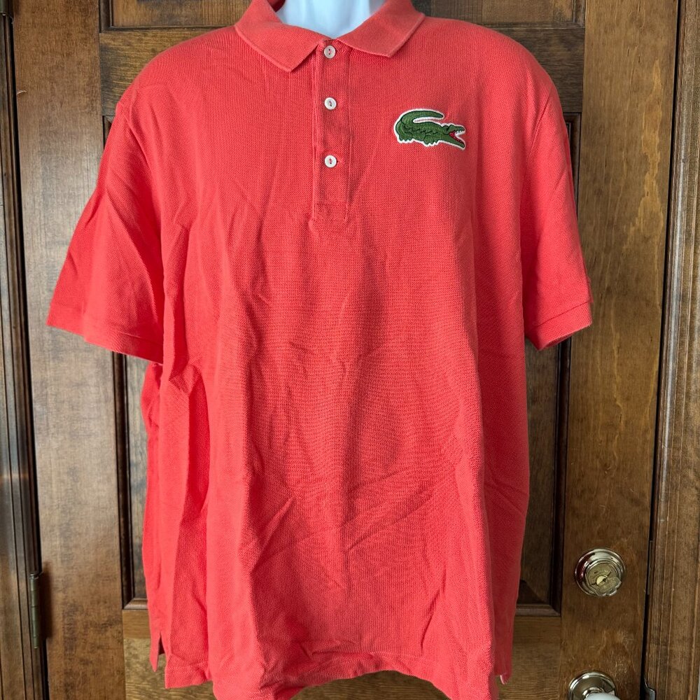 #2 Lacoste Orange Polo w/Large Embroidered Alligator Logo Size 8 (3XL)
